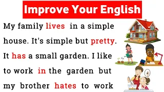 My Family at Home | learning English Speaking | daily use English vocabulary | listen and practice