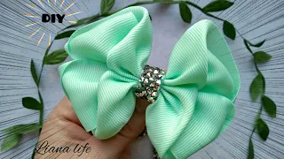 🎀Creating Bows for Hair Большой бант из репсовой ленты 4 см СВОИМИ РУКАМИ|🎀БАНТИКИ |DIY|BOW|laço😍💓