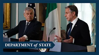 Secretary Blinken's joint press availability with Italian Foreign Minister Antonio Tajani