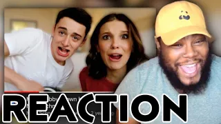 Watching Noah Schnapp & Millie Bobby Brown best friend challenge! | JOEY SINGS REACTS