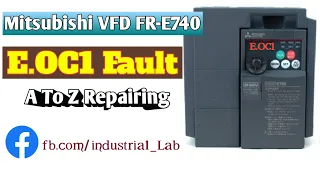 Mitsubishi VFD OC Fault Solution | VFD OC Fault | Error Code OC1 | Mitsubishi FR-E740 |