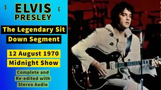 Elvis Presley - The 12 August 1970 Midnight Show Sit Down Segment - Re-edited with Stereo audio