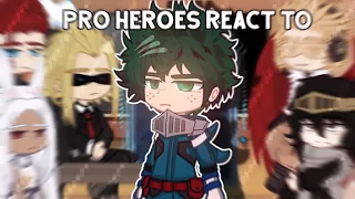 // MHA // Pro Heroes react to Izuku Midoriya (Deku) || Gacha Club || // Bad English //