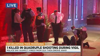 1 killed, 3 injured in shooting during vigil in downtown St. Louis