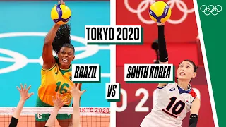 🇧🇷 🆚 🇰🇷 - Full Women's Volleyball Semifinal at Tokyo 2020 🏐