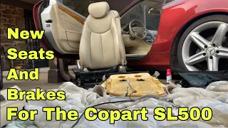 New Seats & Brakes For The Cheap Copart Mercedes SL500