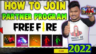 How To Join Free Fire Partner Program 2022 | Free Fire Partner Program Join Kaise Kare