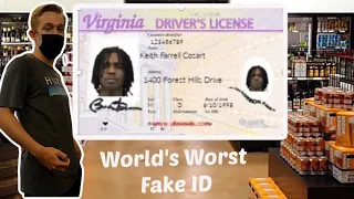 Using The World's WORST Fake ID (Prank)