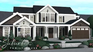 BLOXBURG | Suburban Family Home | (Exterior) Part 1 | Roblox Speed Build