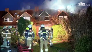 Feuer in Lübeck: 70 Feuerwehrleute im Einsatz