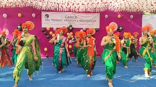 "Udhal Ho" dance performance by 9th std students in Garud High School Dhule