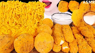 ASMR MUKBANG｜CHEESE NOODLES, CHEESE BALL, CHEESE STICKS, CHICKEN 뿌링클 볶음면 치즈볼 치즈스틱 콜팝EATING SOUNDS 먹방