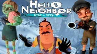 НАПАДЕНИЕ ЗОМБИ!ИГРА HELLO NEIGHBOR HIDE AND SEEK ПРОХОЖДЕНИЕ 3 И 4 АКТА! ШОУ ПРИВЕТ СОСЕД 2!