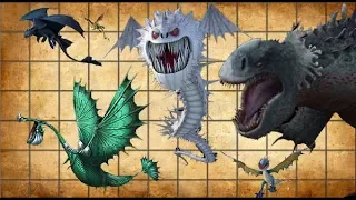 Dragons Size Comparison of How To Train Your Dragon 1 | SPORE