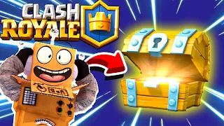 МОЙ ПЕРВЫЙ СУНДУК В CLASH ROYALE! ПЕРВЫЙ РАЗ В ЖИЗНИ ИГРАЮ В CLASH ROYALE