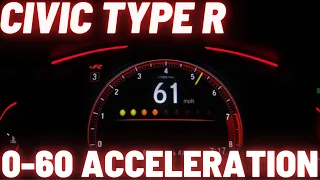 2020 Honda Civic Type R 0-60 mph Acceleration Run +R mode