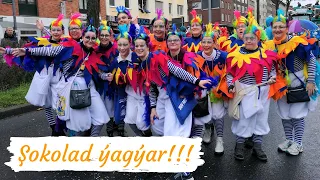 KARNAWAL!!! AACHENER ROSENMONTAG 2020. 3 sumka süyji çöpledik