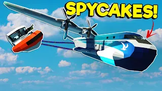 Spycakes Joined Jank Airlines Boat Delivery! (Stormworks Multiplayer Plane Crash Survival)