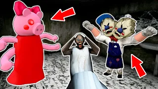 Mutant Ice Scream vs Granny vs Monster Piggy - funny horror animation parody (p.96)