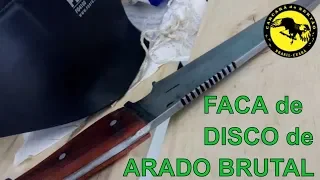 FACA de Disco de ARADO Feita só com Esmerilhadeira e Lima