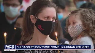 Chicago students welcome Ukrainian refugees, hold prayer vigil