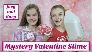 Mystery Valentine Slime Challenge ~ Jacy and Kacy