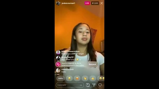 Jaden Newman Goes Live On IG