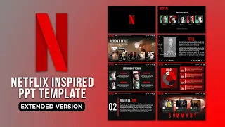 Netflix Inspired PowerPoint Template | EXTENDED VERSION