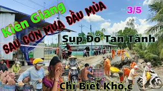 Kiên Giang Nhận Cơn Mưa Đầu Mùa Mọi Thứ Sụp Đổ Tan Hoang Bà Con Chỉ Biết Khó,c Nhìn Tài Sản Ra Đi