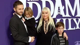 Christina Aguilera and Matthew Rutler "The Addams Family" World Premiere