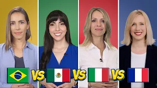 Português vs. Espanhol vs. Italiano vs. Francês | Comparação de Idiomas