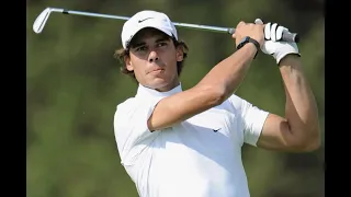 Rafael Nadal's Golf Swing Looks A Lot Like His BackSwing in Tennis!