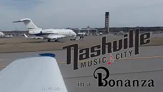 Nashville International in a Bonanza