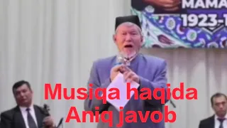 Musiqa haqida | Aniq javob 🔥 | Abdulaziz Mansur qori domilla | #music