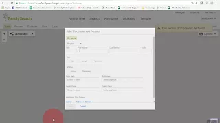 How to Add an Unconnected Person to FamilySearch.org | Free Genealogy HELP