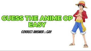 ANIME OPENING QUIZ 🎶 (Easy) | Classic Anime Opening🔊