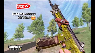 *NEW* This Looks Beautiful😍 😍! Gold M4- Prince of Time | Cod Mobile