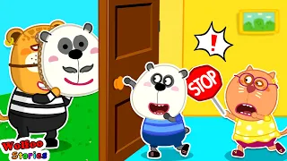 Stranger Danger! Don't Open the Door! ⭐️ Educational Videos for Kids@KatFamilyChannel