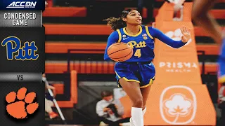 Pitt vs. Clemson Condensed Game | 2021-22 ACC Women’s Basketball