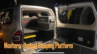 Budget Car Camping Foldable Sleeping Platform - Montero Pajero