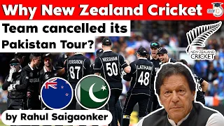 New Zealand cricket team cancels Pakistan tour amid security concerns | UPSC GS Paper 3 Terrorism