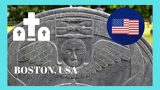 BOSTON: America's oldest (1650s) and most historic cemetery (USA) #travel #cemetery #boston