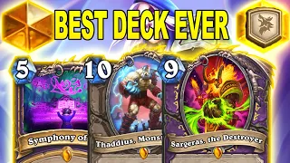 Best Deck In The Game! Thaddius, Sargeras & Symphony of Sins At Titans Mini-Set | Hearthstone