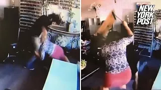 Women use chairs to defend themselves in this nail salon brawl | New York Post