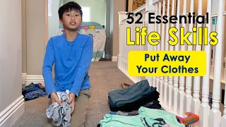 Teach Kids How to Put Away Shirts, Pants, Socks, and Undies (52 Essential Life Skills)