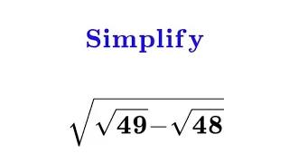 Math Olympiad Challenge | Simplify The Expression | You Should Know This Trick