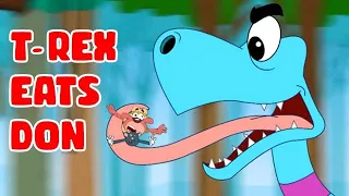 Rat A Tat - Dinosaur Eats Don & More T-Rex Fun - Funny cartoon world Shows For Kids Chotoonz TV