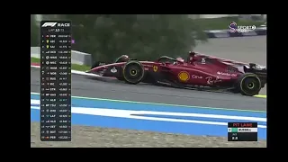 Leclerc's overtake of Max Verstappen Formula 1 Austria 2022