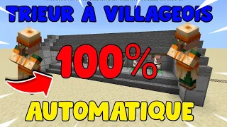 Trieur à villageois 100 % automatique !!! // Minecraft bedrock // (+1.14)