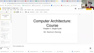Computer Architecture zoom lecture 5 26 3 2020